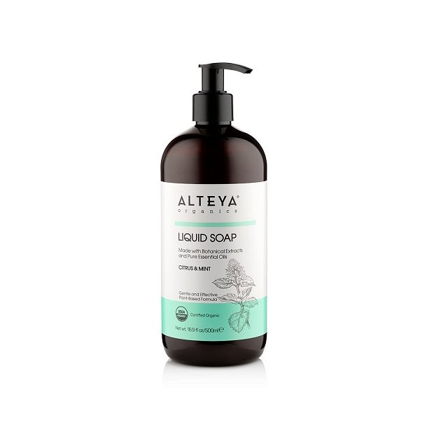 Alteya Organics - kologisk Flydende Sbe - Citrus &amp; Mint 500ml