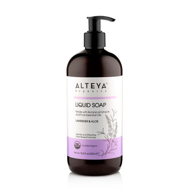 Alteya Organics - kologisk Flydende Sbe - Lavender &amp; Aloe 500ml