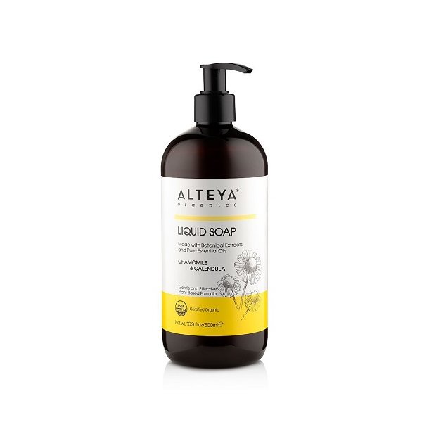 Alteya Organics - kologisk Flydende Sbe - Chamomile &amp; Calendula 500ml