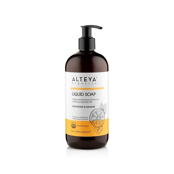 Alteya Organics - Liquid Soap - Grapefruit &amp; Orange 500ml