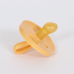 BABY POP - Anatomisk naturgummisut - 6-12m - gul