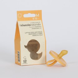 BABY POP - Anatomisk naturgummisut - 6-12m - gul