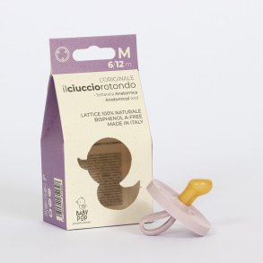 BABY POP - Anatomisch fopspeen van natuurrubber - 6-12m - paars