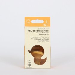 BABY POP - Anatomisk naturgummisut - +12m - gul