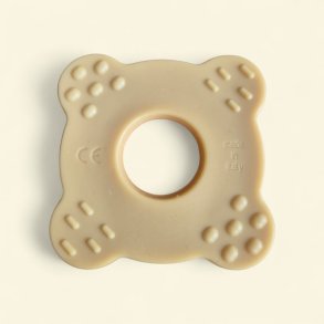 BABY POP - Baby Bei�ring aus Naturkautschuk - gelb