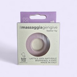 BABY POP - Baby Bei�ring aus Naturkautschuk - lila