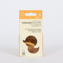 BABY POP - Anatomisk naturgummisut - 0-6m - gul