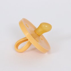 BABY POP - Anatomisk naturgummisut - 0-6m - gul