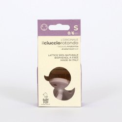 BABY POP - Anatomisch fopspeen van natuurrubber - 0-6m - paars