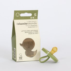 BABY POP - Rund naturgummisut - 0-6m - gr�n