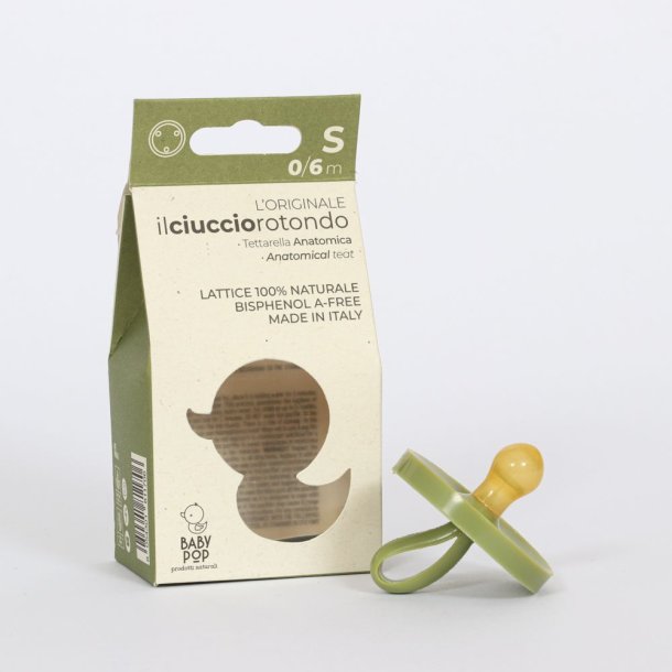 BABY POP - Rund naturgummisut - 0-6m - gr�n