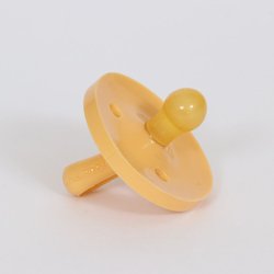 BABY POP - Rund naturgummisut - 0-6m - gul