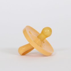 BABY POP - Rund naturgummisut - 0-6m - gul