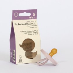 BABY POP - Ronde fopspeen van natuurrubber - 0-6m - paars