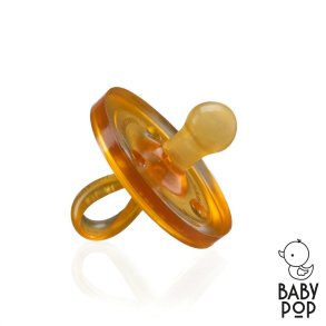 BABY POP - Round natural rubber pacifier - 0-6m