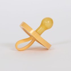 BABY POP - Rund naturgummisut - 6-12m - gul