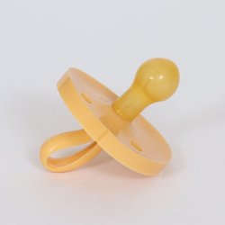 BABY POP - Rund naturgummisut - 6-12m - gul