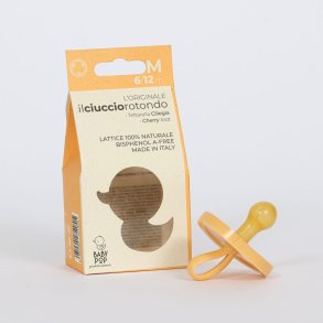 BABY POP - Rund naturgummisut - 6-12m - gul