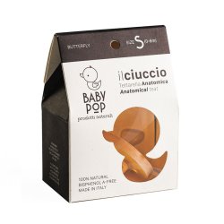 BABY POP - vlinder anatomisch fopspeen van natuurrubber - 0-6m