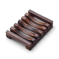 b a m b u s - Dark soap dish with recess