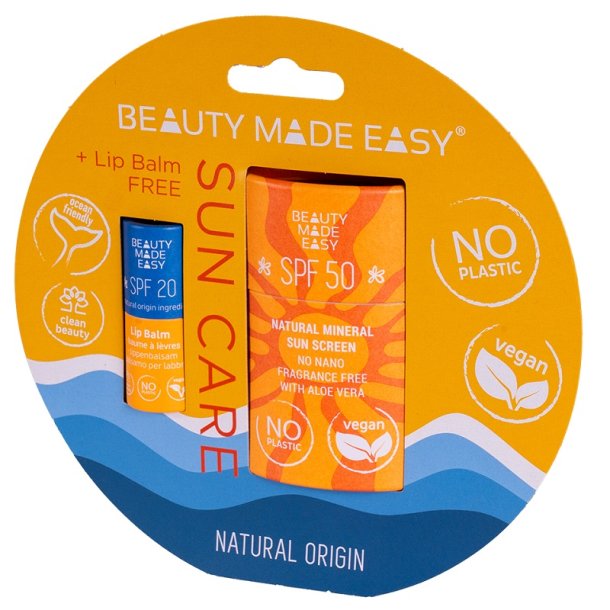 Beauty Made Easy - SUN PROTECT Face SPF 50 &amp; Lips SPF 20 - gaveske