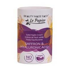 Beauty Made Easy - Solid Nigth Cream - Saffron &amp; Hyaluronic 