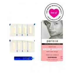 How to use Parissa mini wax strips hair remover kit for eyebrows