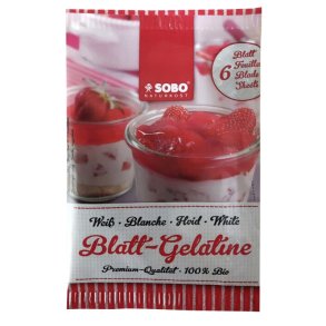 biogan - SOBO - Ekologiskt hemlagat gelatin 6 blad