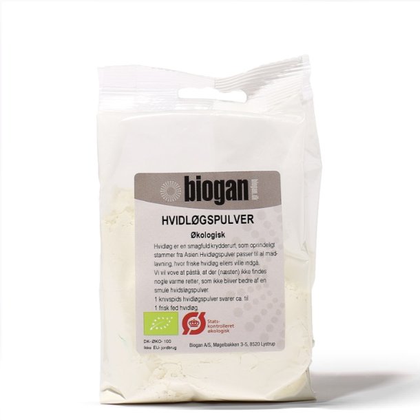 biogan - kologisk hvidlgspulver