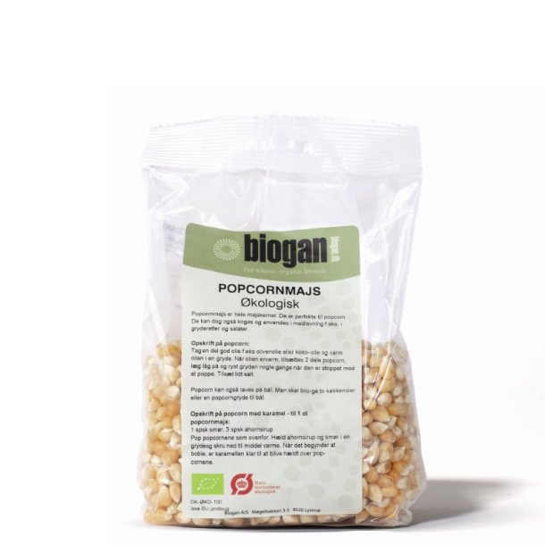 biogan - kologiske popcornmajs