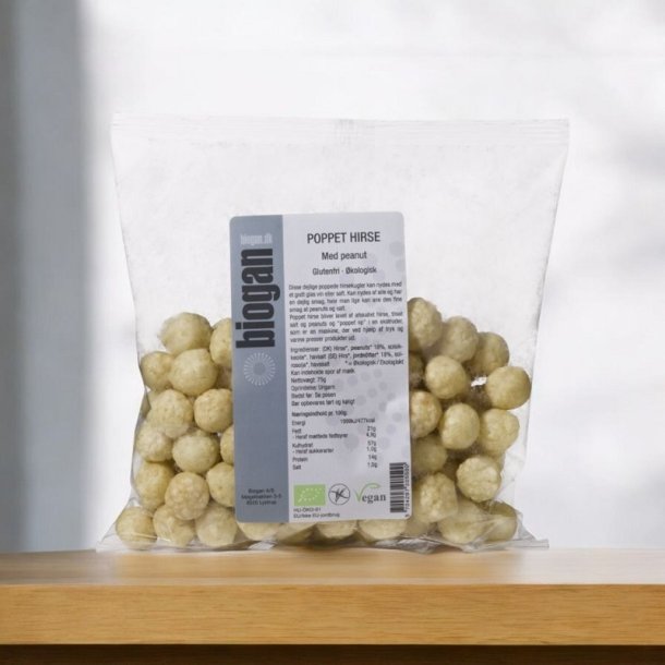 biogan - organic popped millet balls