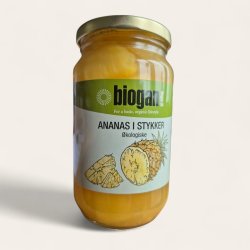 biogan - kologiske ananas i stykker