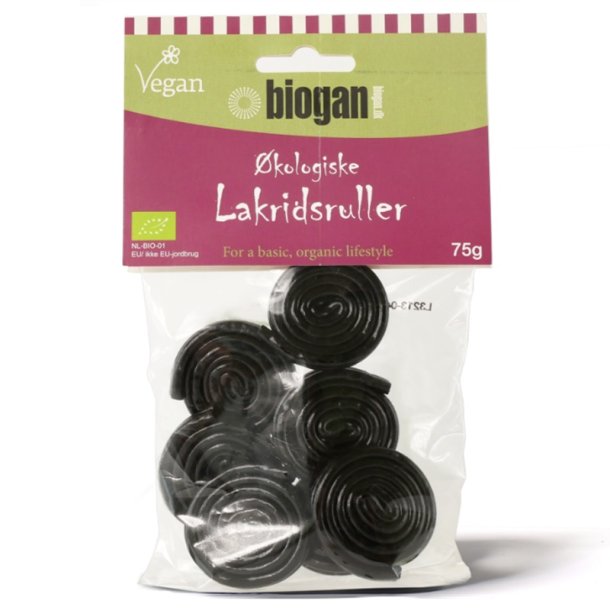 biogan - Organic licorice rolls - vegan