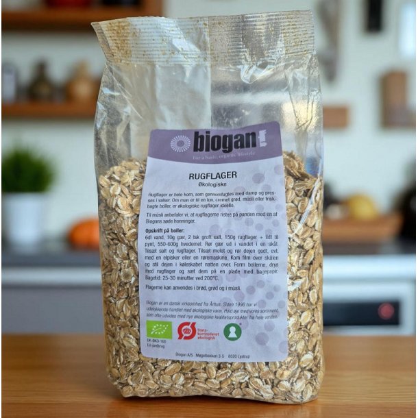 biogan - kologiske rugflager