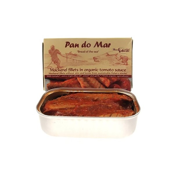 biogan - Pan do Mar - Mackerel in organic olive oil &amp; tomato sauce
