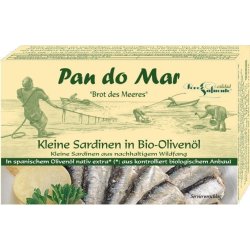 biogan - Pan do Mar - Kleine sardines met vel en graten in biologische olijfolie