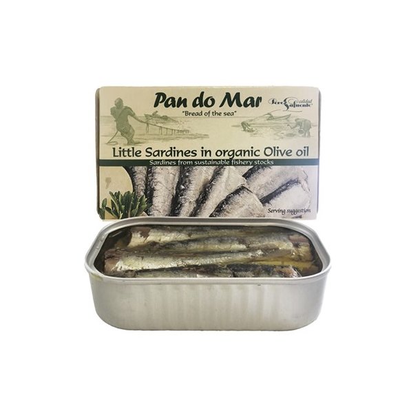 biogan - Pan do Mar - Kleine Sardinen mit Haut und Grten in Bio-Olivenl