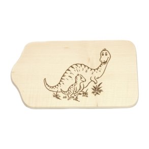 biogan - Schneidebrett und Butterbrett aus Buchenholz � Dinosaurier