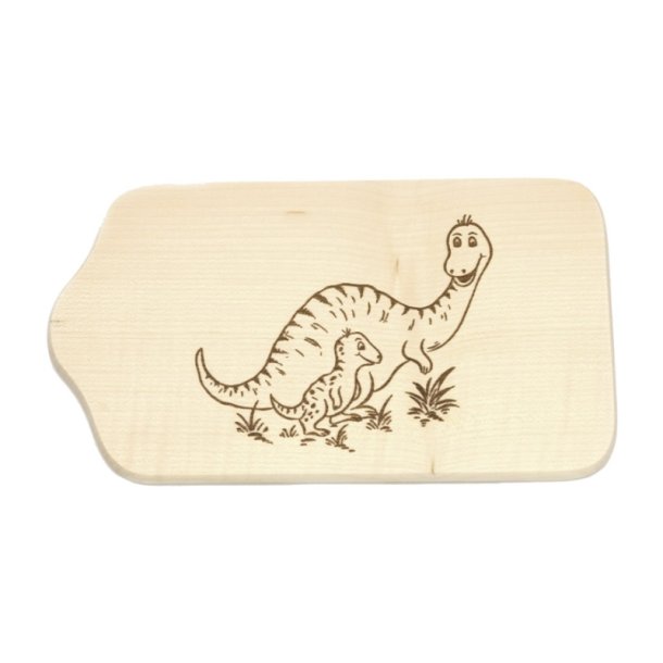 biogan - Schneidebrett und Butterbrett aus Buchenholz � Dinosaurier