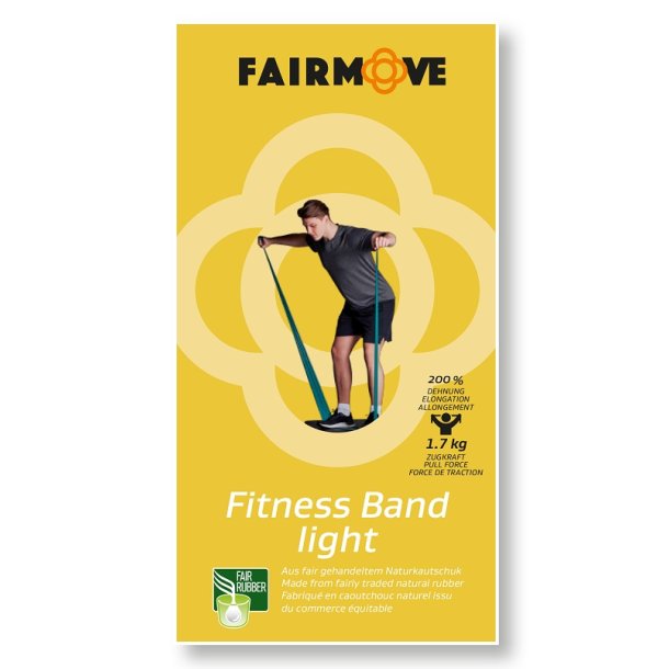 FAIR MOVE - Fitnessb�nder light gelb - Anf�nger 1,7 kg Zugkraft