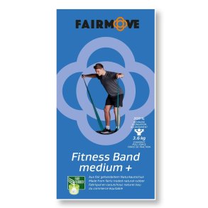 FAIR MOVE - Fitnessb�nder medium+ blau - ge�bt 2,9 kg Zugkraft