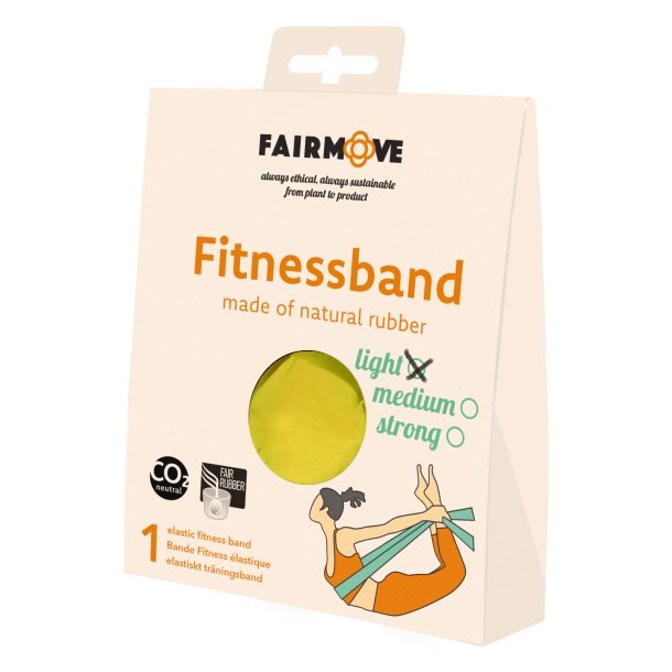 FAIR MOVE - Fitnessbnd Gul Light 