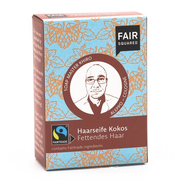 FAIR SQUARED - kologisk Kokos Shampoobar UNO - Fedtet Hr 