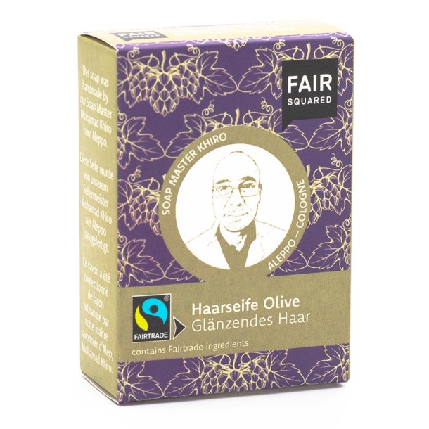 FAIR SQUARED - kologisk Oliven Shampoobar UNO - Normalt Hr 