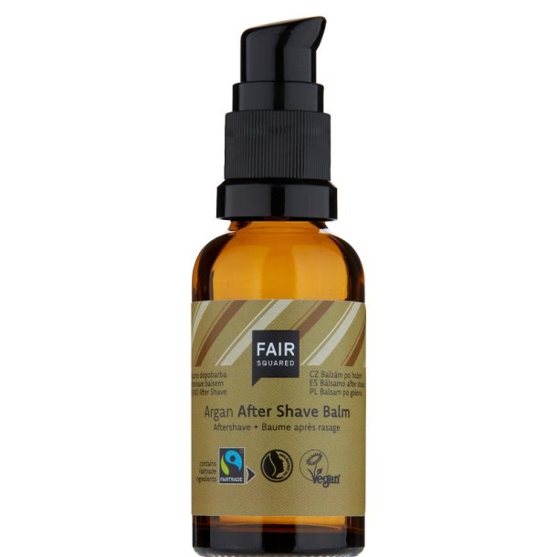 FAIR SQUARED - kologisk Argan Aftershave Balm med pumpe