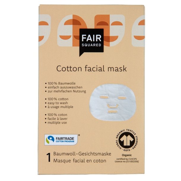 FAIR SQUARED - Genanvendelige kologisk Sheet Mask - Zero Waste