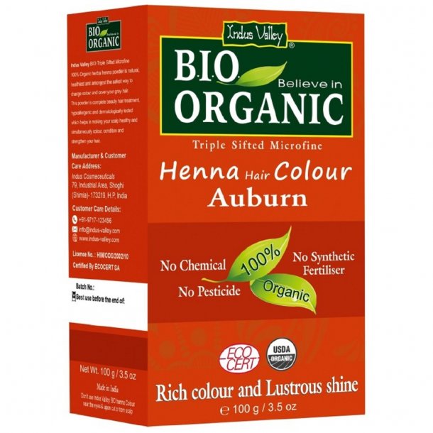 Indus Valley - Bio Organic Henna Hair Color Auburn
