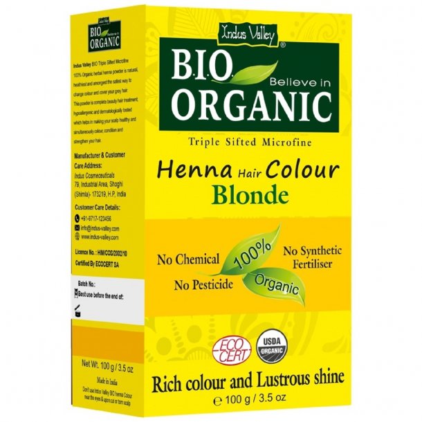 Indus Valley - Bio Organic Henna Hair Color Blonde