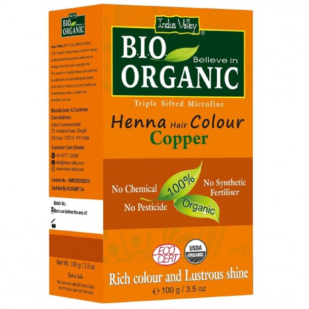 Indus Valley - Bio Organic Henna Hair Color Copper