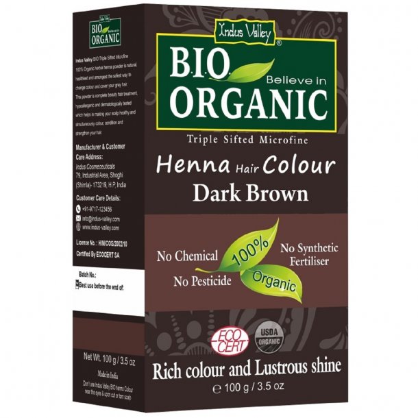 Indus Valley - Bio Organic Henna Color Dark Brown
